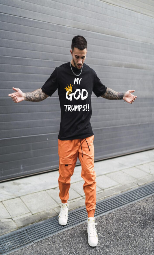 "MY GOD Trumps!!" (Black)