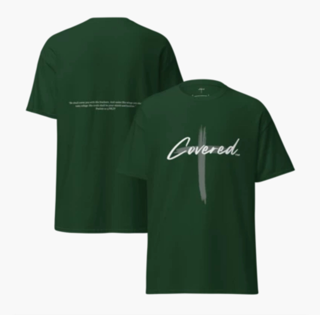 "COVERED" Brand Logo T-Shirt (Green)