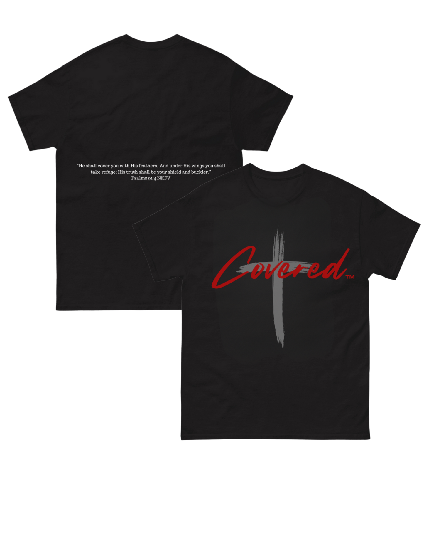 "COVERED" Brand Logo T-Shirt (Black)
